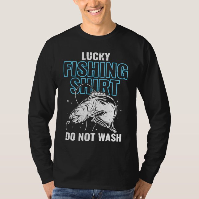 Camiseta Lucky Fishing  for Fish Hunter and Fisherman  17 (Frente)