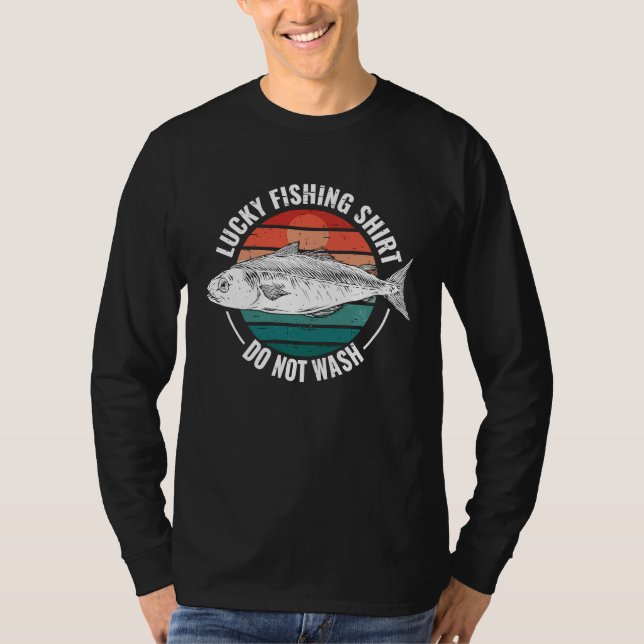 Camiseta Lucky Fishing  for Fish Hunter and Fisherman  19 (Frente)