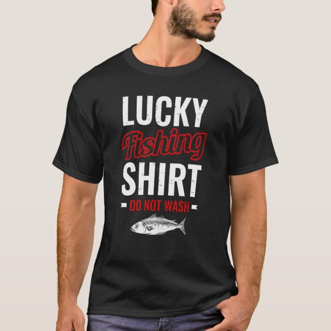Camiseta Lucky Fishing for Fish Hunter and Fisherman  27 (Frente)