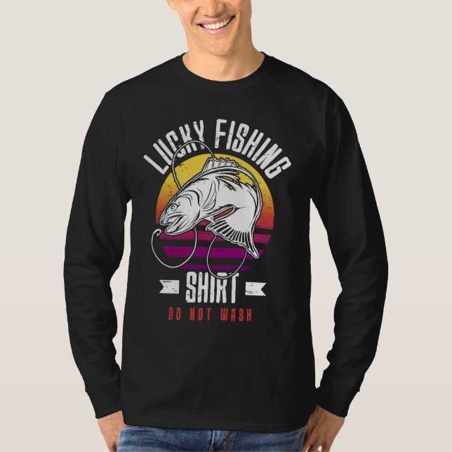 Camiseta Lucky Fishing  for Fish Hunter and Fisherman  4 (Frente)