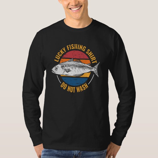 Camiseta Lucky Fishing for Fish Hunter and Fisherman  6 (Frente)