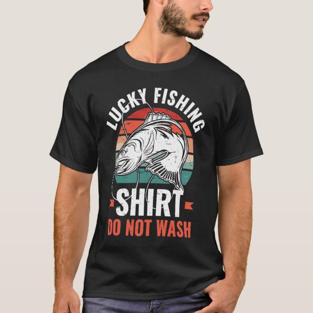 Camiseta Lucky Fishing  for Fish Hunter and Fisherman  7 (Frente)