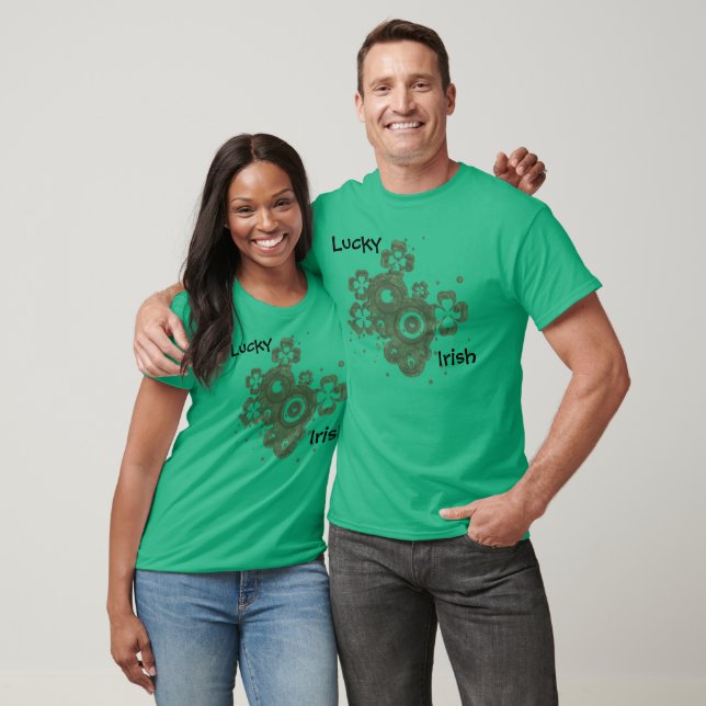 Camiseta Lucky Four Leaf Clover - Irlandês Sortudo (Unissex)
