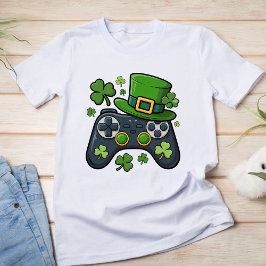 Camiseta Lucky Gamer St Patrick's Day Video Game Controller