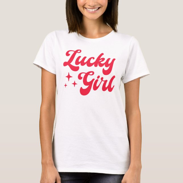 Camiseta Lucky Girl (Frente)