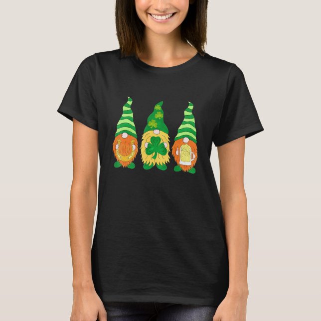 Camiseta Lucky Gnome Happy St Patricks Day Family Outfit_1 (Frente)