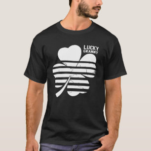 Camiseta Lucky Granny G Mãe Vintage Nostalgia do Retro C Sh