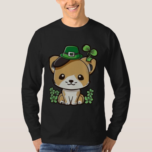 Camiseta Lucky Green Proud Irish St Patricks Day Cat 1 (Frente)