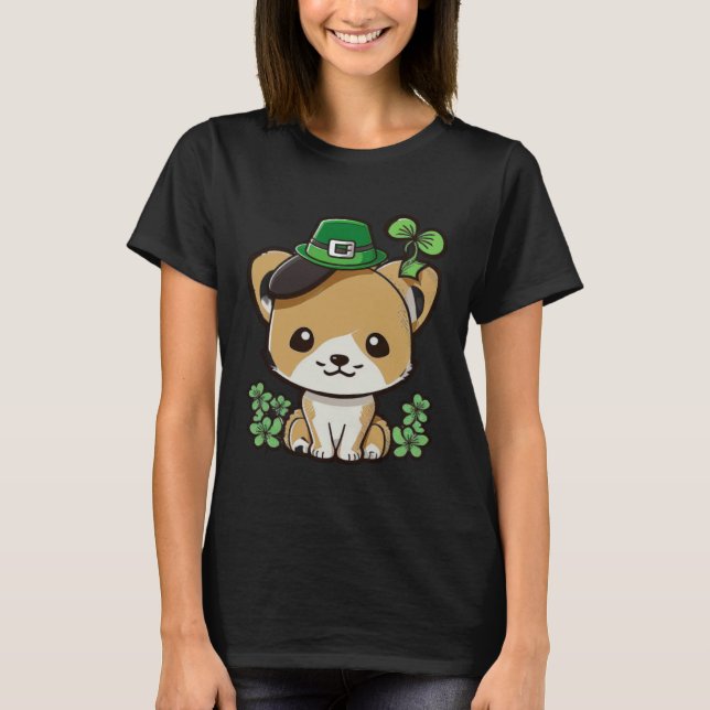 Camiseta Lucky Green Proud Irish St Patricks Day Cat 1 (Frente)