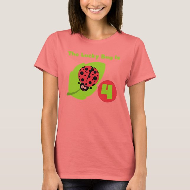 Camiseta Lucky Inseto 4º t-shirts e presentes (Frente)