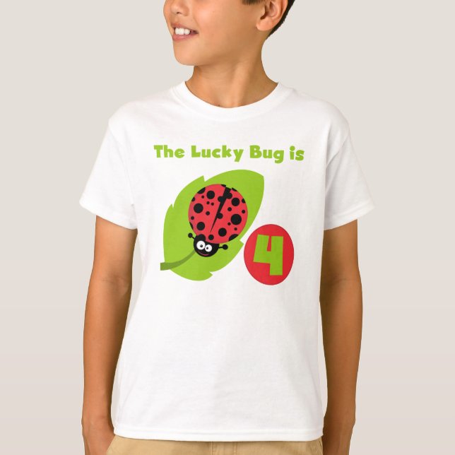 Camiseta Lucky Inseto 4º t-shirts e presentes (Frente)