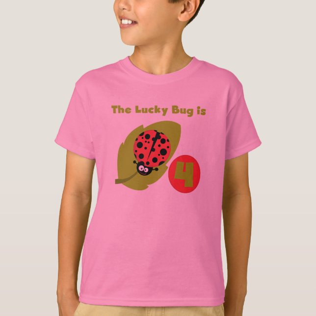 Camiseta Lucky Inseto 4º t-shirts e presentes (Frente)