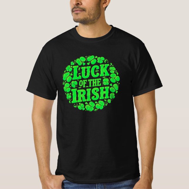 Camiseta Lucky Irish Clovers (Frente)
