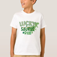 Lucky Irish Kids Saurus Rex Tee, Dinossaur Lover