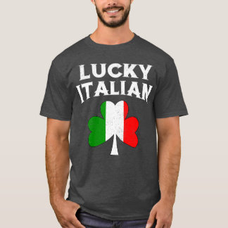 Camiseta Lucky Italiana Dia de São Patrício Itália Irlandes