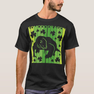 Camiseta Lucky Komodo Dragon Animal Dia de São Patrício irl