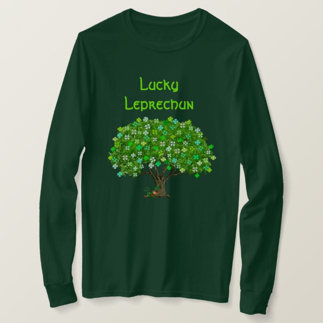 Camiseta Lucky Leprechaun T-Shirt (Frente do Design)