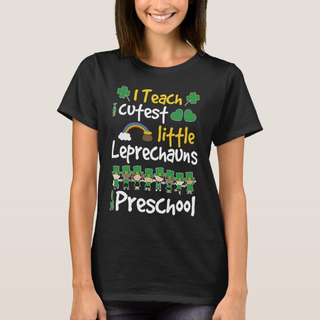 Camiseta Lucky Leprechauns St Patricks Day Preschool Teache (Frente)