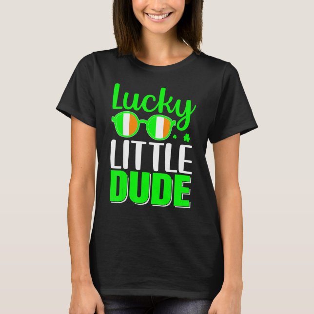 Camiseta Lucky Little Dude Leprechaun St Patrick's Day Sham (Frente)