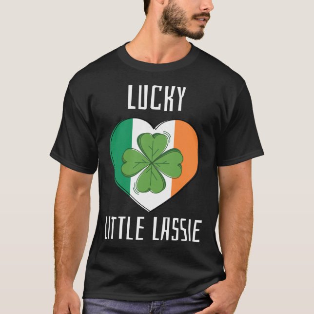 Camiseta Lucky Little Lassie Teacher St Patrick's Day Party (Frente)