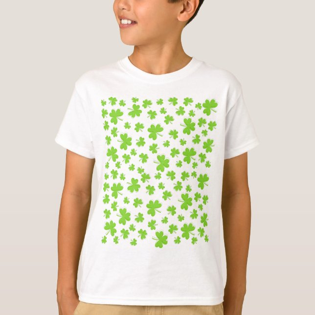 Camiseta Lucky Little One clover shamrock (Frente)