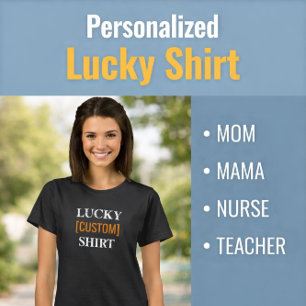 Camiseta Lucky Mama Personalizado Dia das Mães