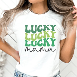 Camiseta Lucky Mama Retro St. Patrick's Day