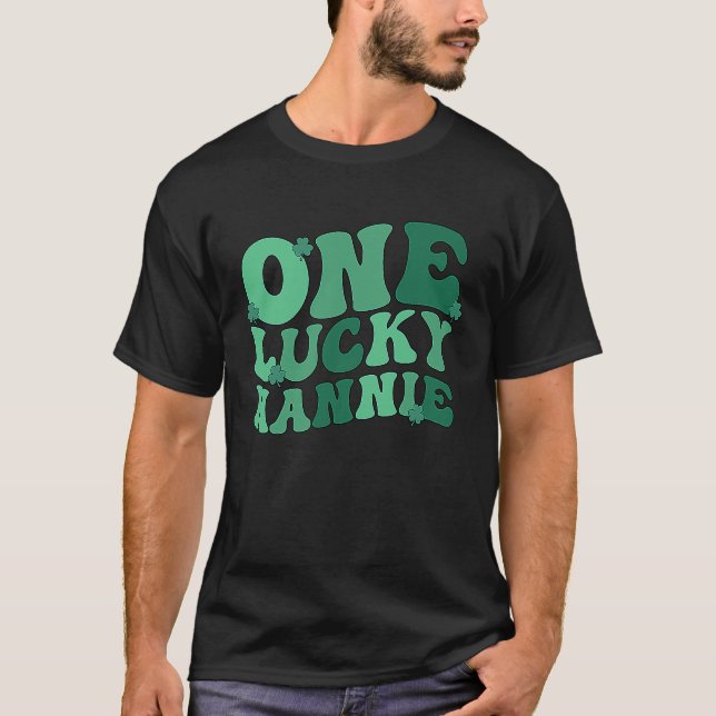 Camiseta Lucky Nannie Avó Dia de São Patrício Nannie G (Frente)