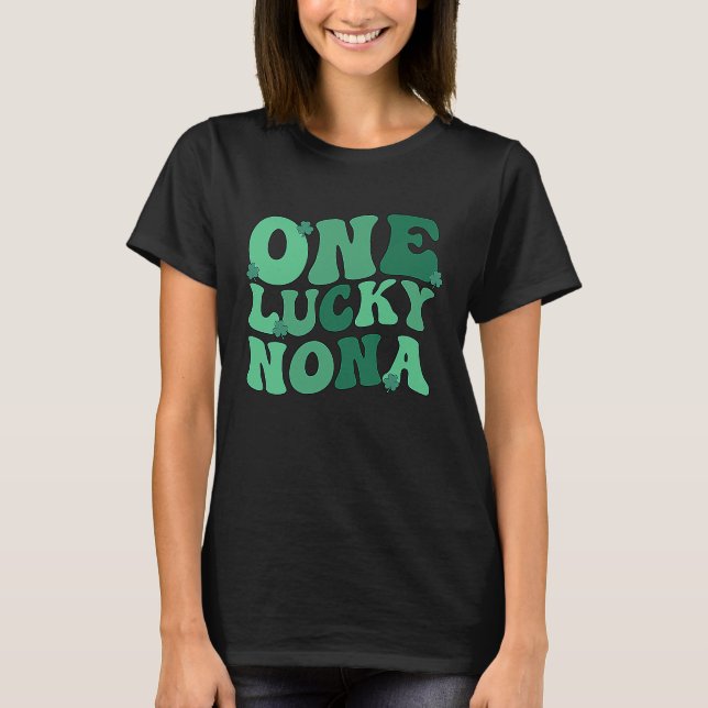 Camiseta Lucky Nona Grandmother St Patrick's Day Nona Grand (Frente)
