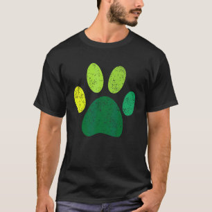 Camiseta Lucky Pug Paw Dog Irish Mama Rua Dia de Patrick