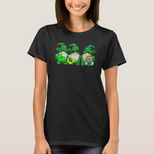 Camiseta Lucky Rainbow Gnomo Happy Dia de São Patrício Kids