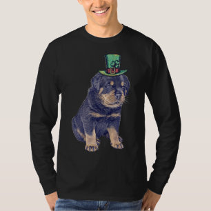 Camiseta Lucky Rottweiler Puppy Saint Patrick S Day
