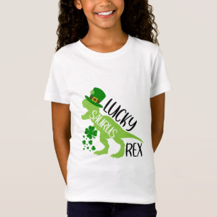 Camiseta Lucky Saurus Rex - Rua. Dinossauro do Dia de Patri