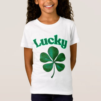 Camiseta Lucky Shamrock comemora Ruas. Dia de Patrick