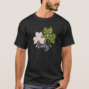 Camiseta Lucky Shamrock Leopardo Quatro Folhas Rua Irlandes