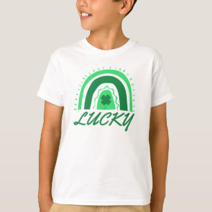 Camiseta Lucky Shamrock Rainbow Rua T-Shirt de Patrick