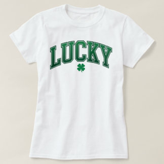 Camiseta Lucky Shamrock Varsity | Retro St Patrick's Day