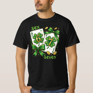 Camiseta Lucky Six Seven Playing Cards, St Patricks Day