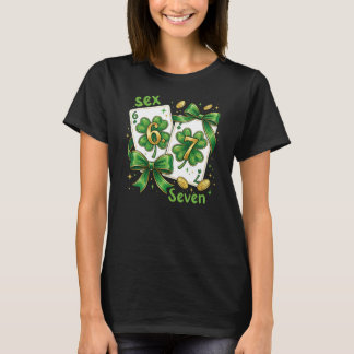 Camiseta Lucky Six Seven Playing Cards, St Patricks Day