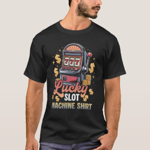 Camiseta Lucky Slot Machine Tee Casino Las Vegas Jogo G