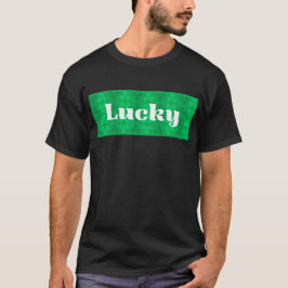 Camiseta Lucky St. Patrick's Day Green Shamrock Pattern