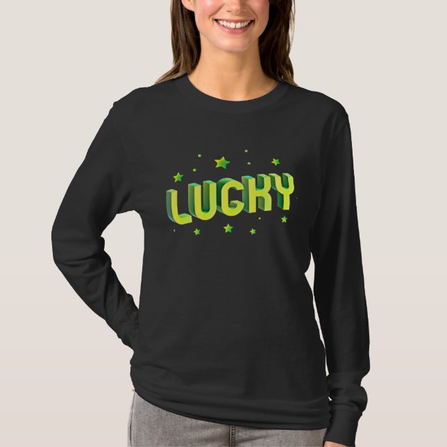 Camiseta Lucky St Patricks Day St Patricks Day Lucky (Frente)