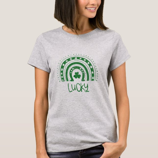Camiseta Lucky T-Shirt for St.Patrick's Day (Frente)