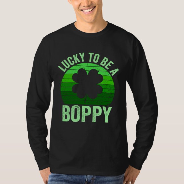Camiseta Lucky To Be Poppy Leprechaun Shamrock St Patricks  (Frente)