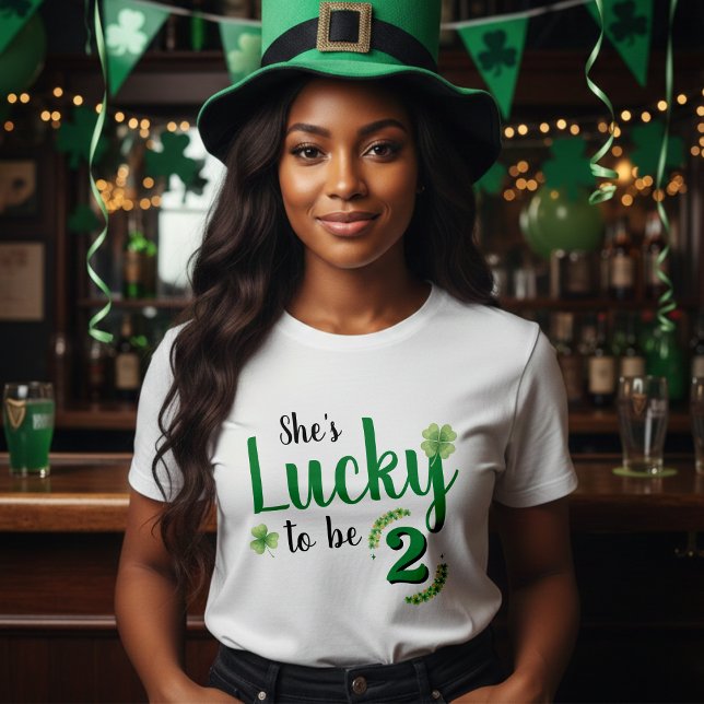 Camiseta Lucky to be St Patrick's Day Kid Birthday Parent (Criador carregado)