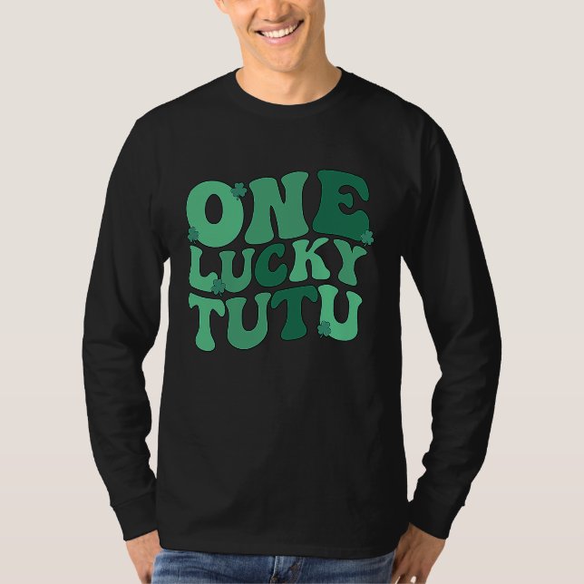 Camiseta Lucky Tutu Grandmother St Patrick's Day Tutu Grand (Frente)