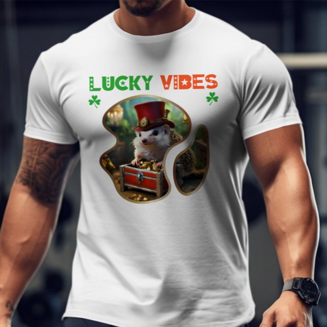 Camiseta Lucky Vibes - Caça Escavadora de Leprechaun (Criador carregado)