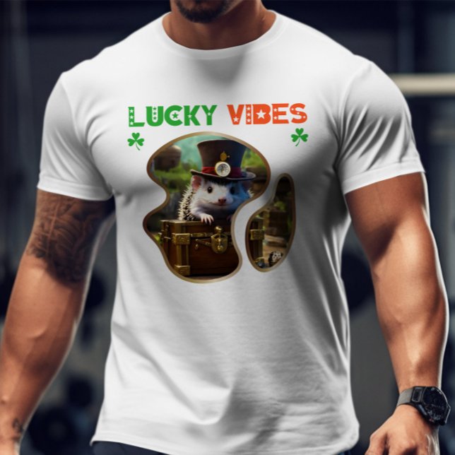 Camiseta Lucky Vibes - Desmoronamento da Poesia Irlandesa (Criador carregado)