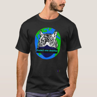 Camiseta Lucmarty Proteja-Se Uns Aos Outros Com Tigre De Má