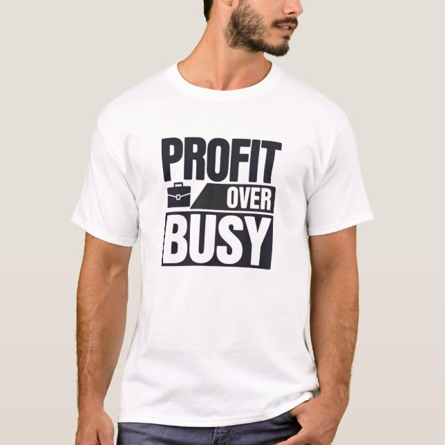 Camiseta Lucro Sobre Empreendedor Mínimo Ocupado (Frente)